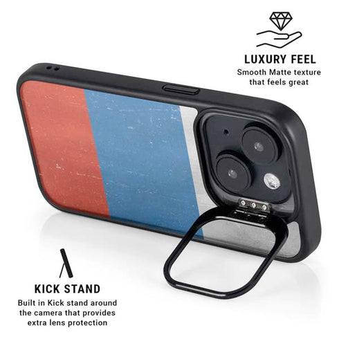 Russian Flag Distressed iPhone 13 Kickstand Case